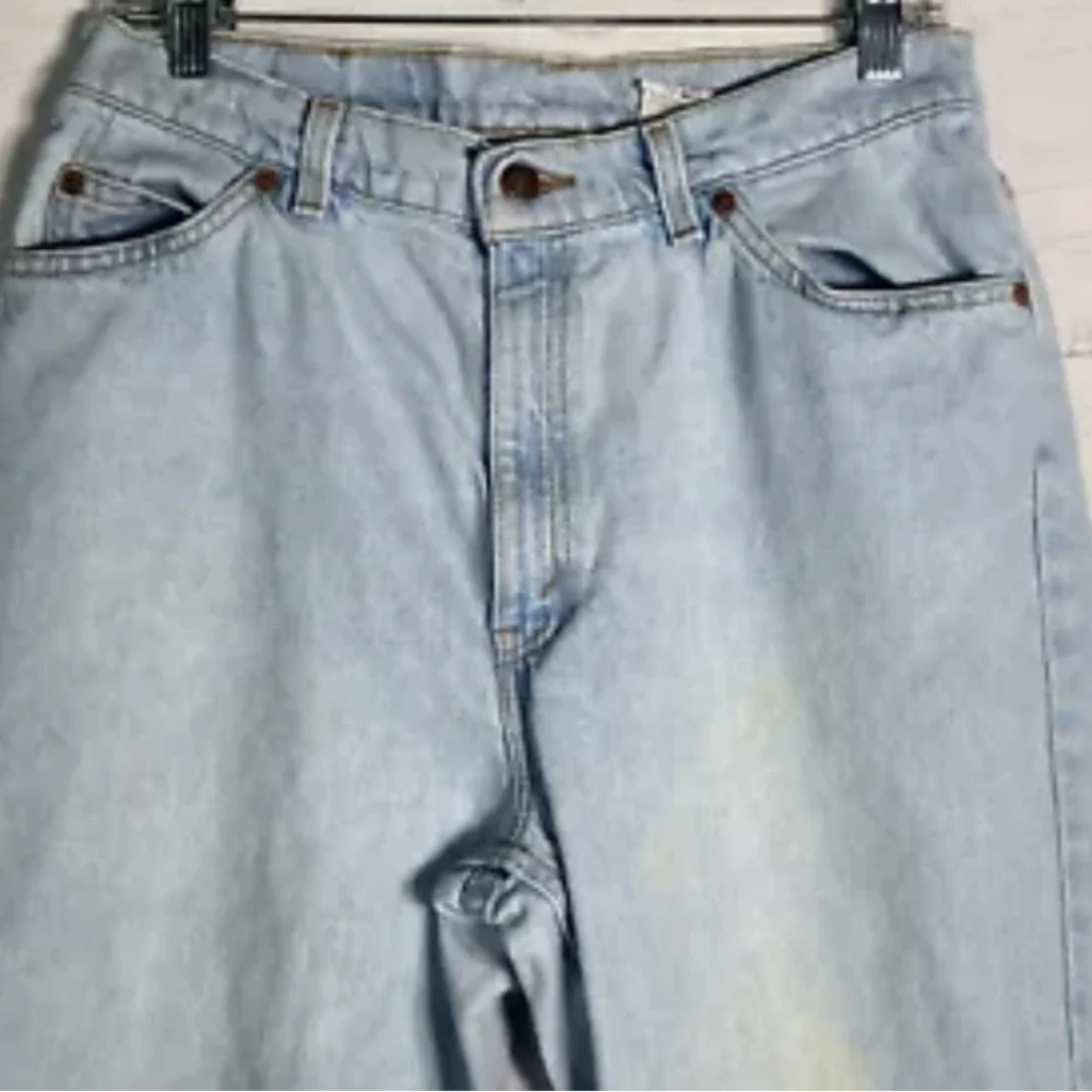 Vintage Levis 912 Orange Tab Jeans Tapered Slim Fit Made In USA